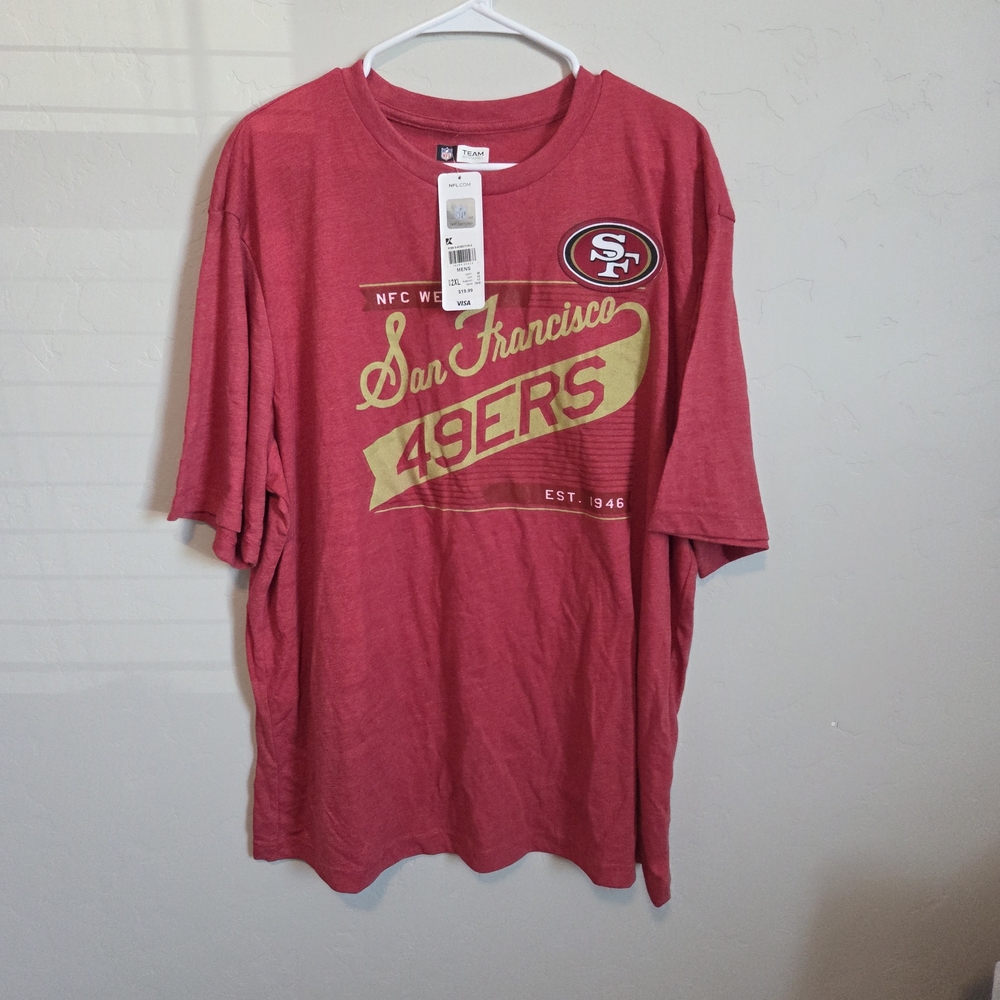 NFL San Francisco 49ers Red and Gold Tee